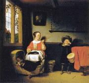 Nicolaes maes The Naughty Drummer Boy USA oil painting artist